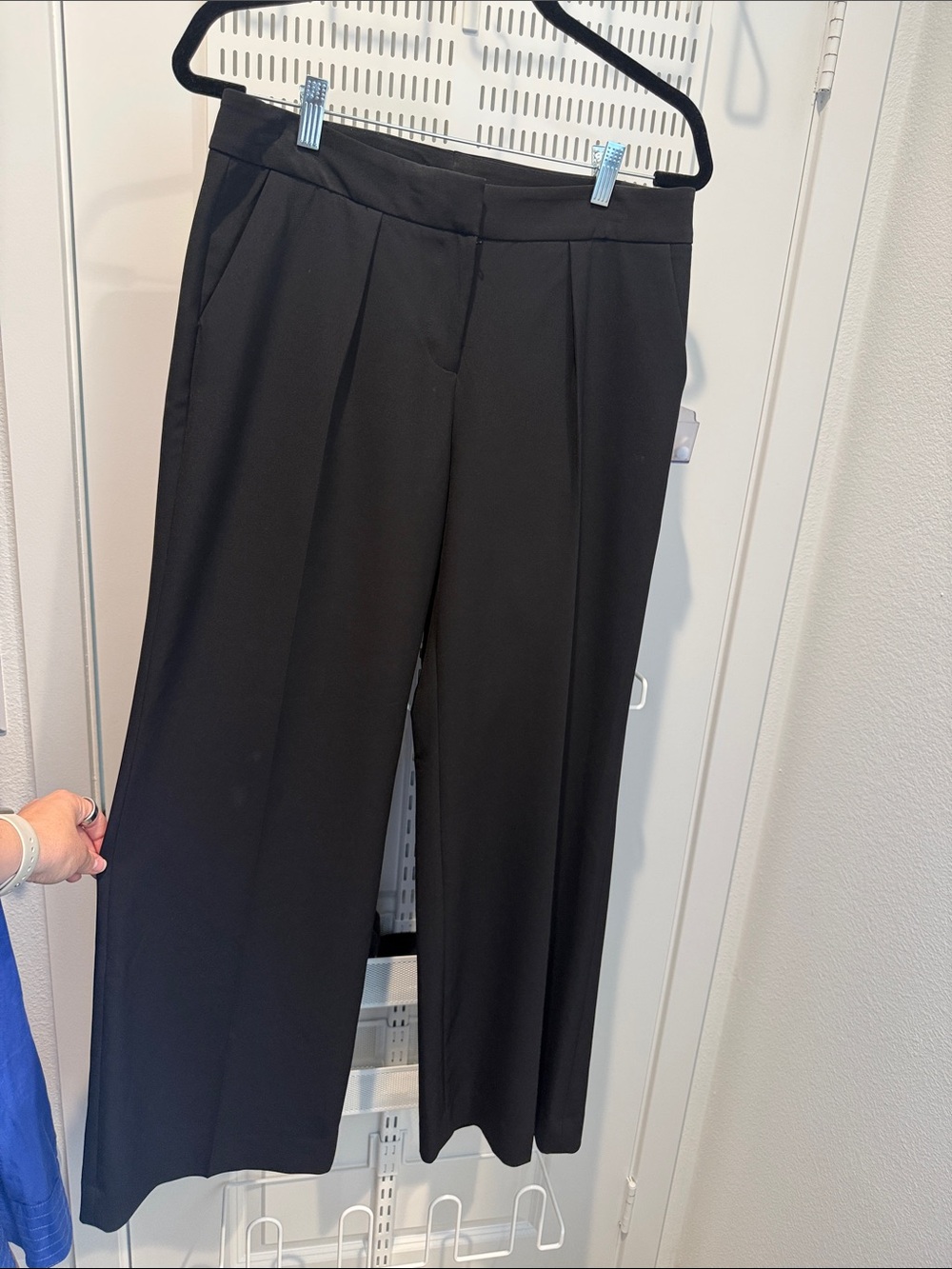 Halogen Black Wide-Leg Dress Pants